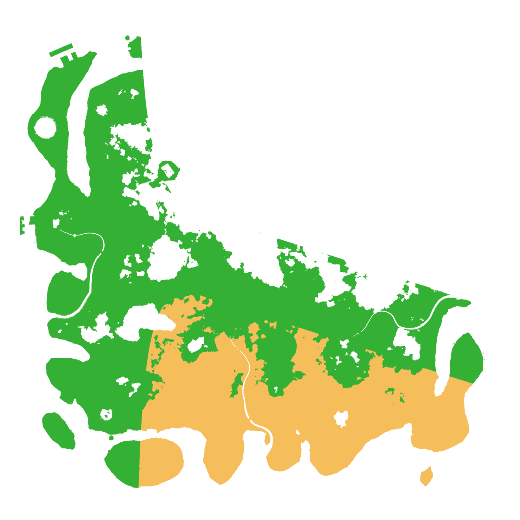 Biome Rust Map: Procedural Map, Size: 4300, Seed: 311169761