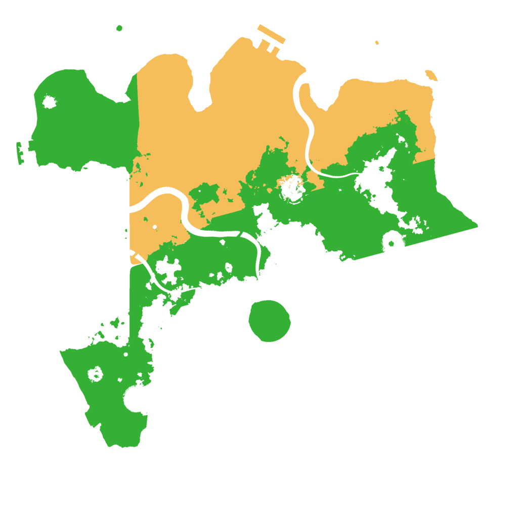 Biome Rust Map: Procedural Map, Size: 3500, Seed: 2384