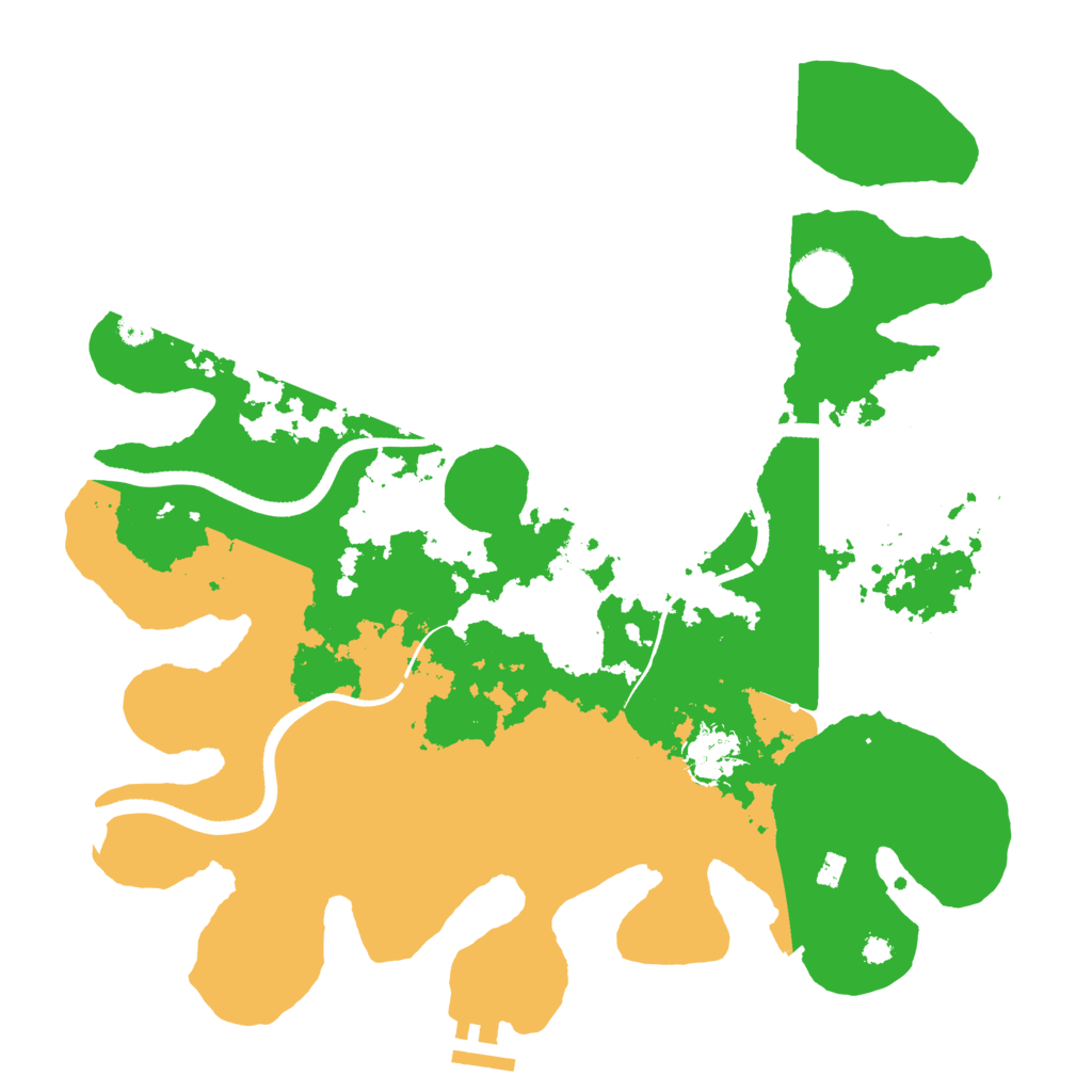 Biome Rust Map: Procedural Map, Size: 3500, Seed: 152113818