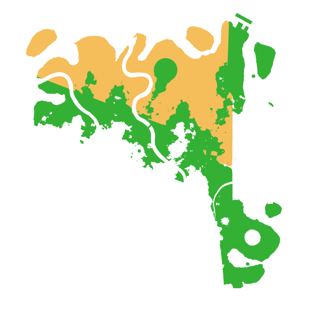 Biome Rust Map: Procedural Map, Size: 3500, Seed: 659462