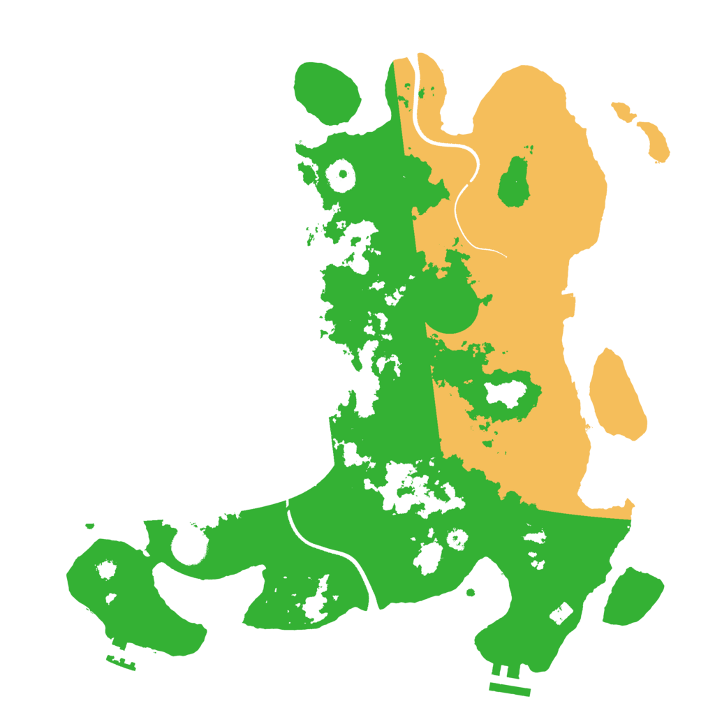 Biome Rust Map: Procedural Map, Size: 3500, Seed: 454524