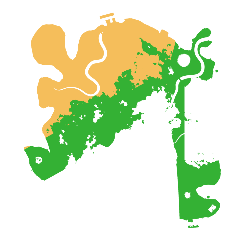 Biome Rust Map: Procedural Map, Size: 3500, Seed: 831504