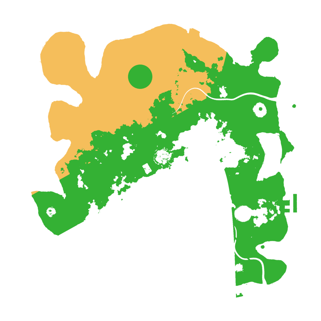 Biome Rust Map: Procedural Map, Size: 3500, Seed: 831504