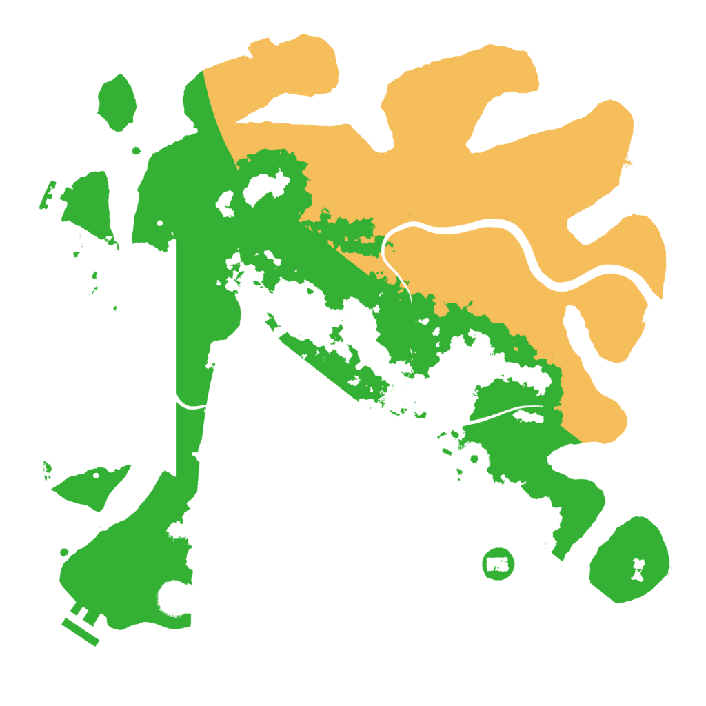 Biome Rust Map: Procedural Map, Size: 3500, Seed: 471302