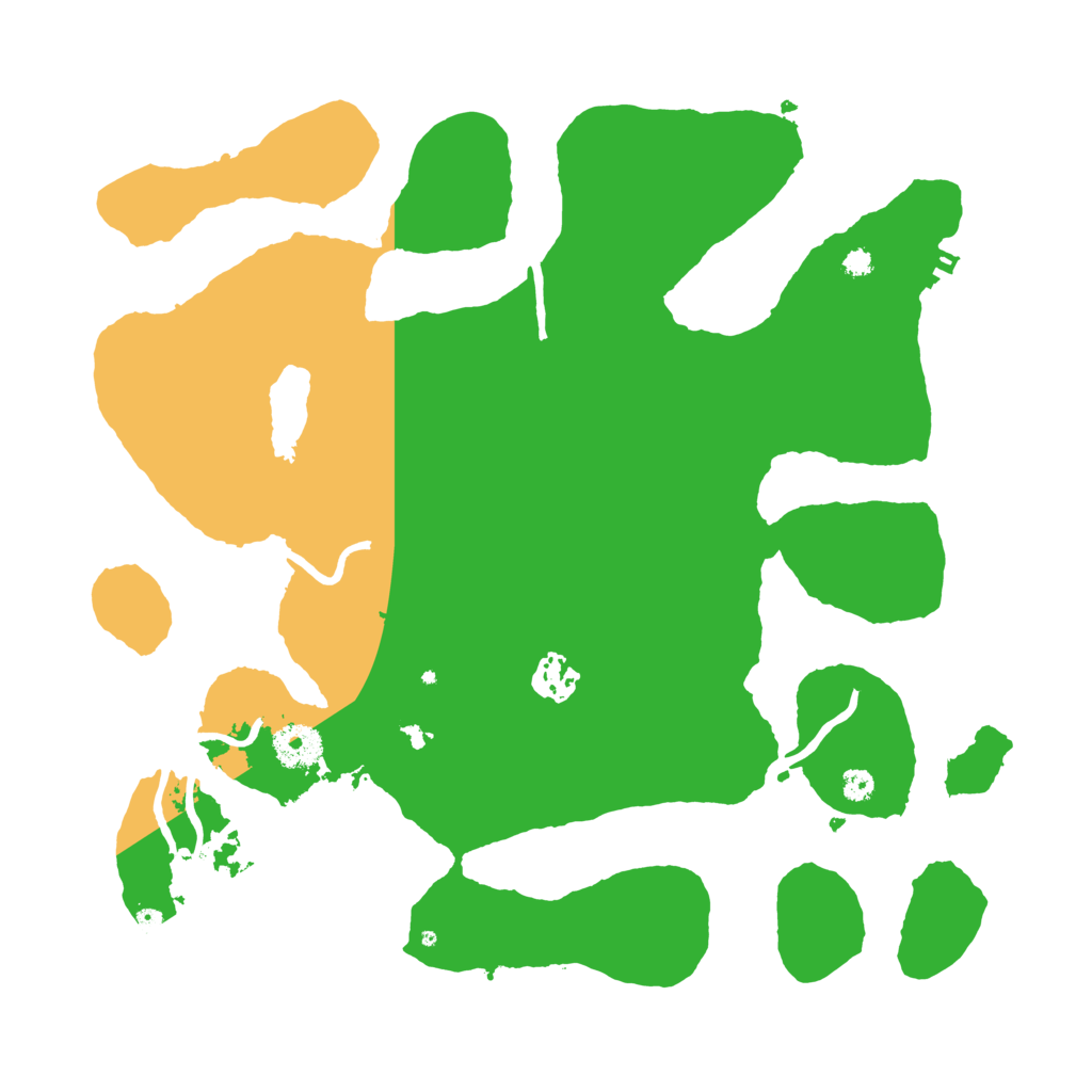 Biome Rust Map: Procedural Map, Size: 3500, Seed: 201098