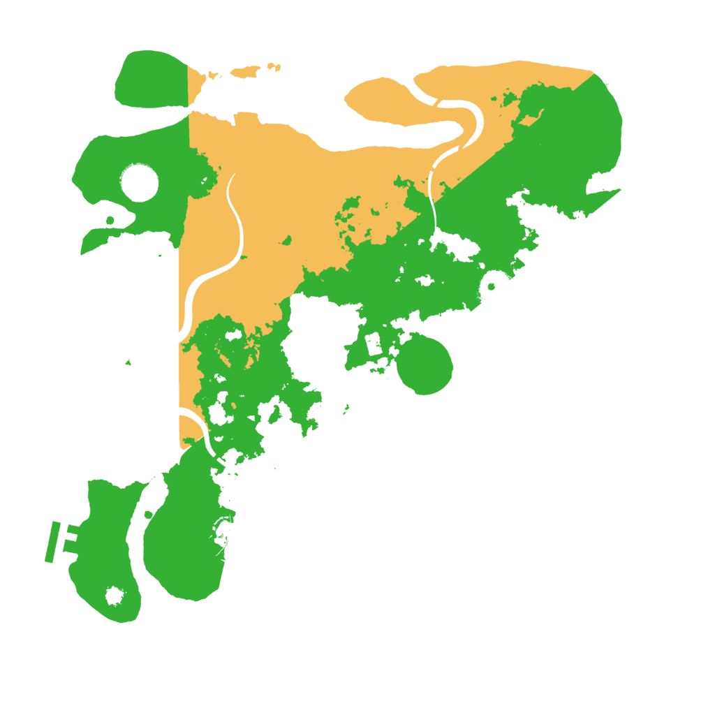 Biome Rust Map: Procedural Map, Size: 3500, Seed: 595956969