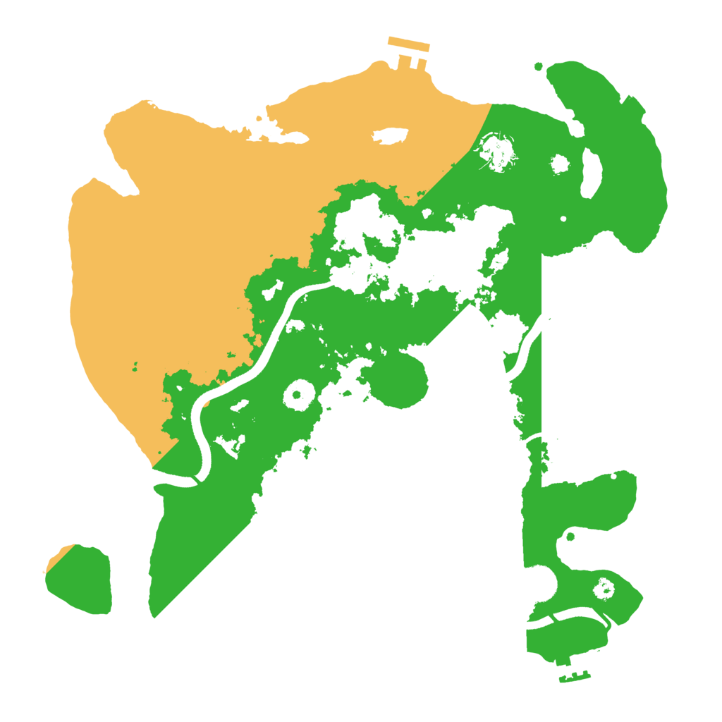 Biome Rust Map: Procedural Map, Size: 3500, Seed: 93615000