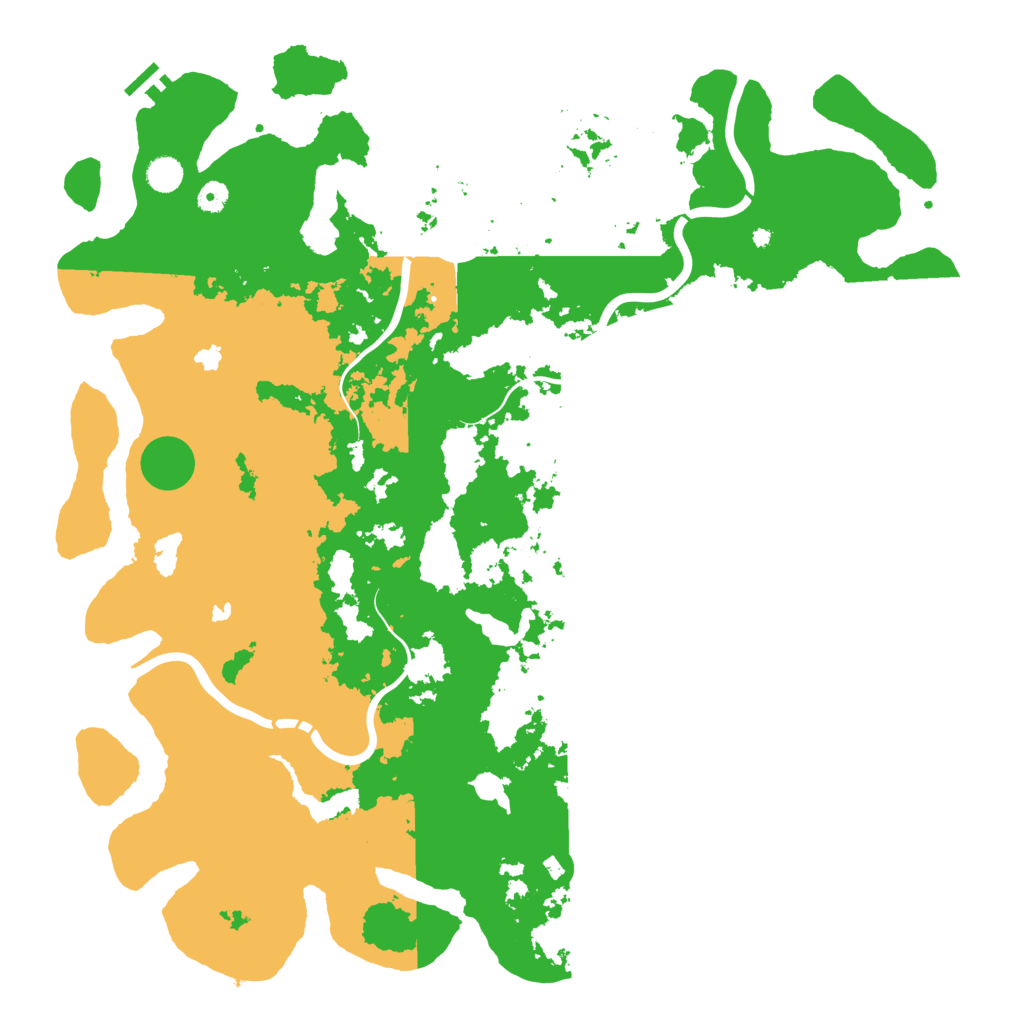 Biome Rust Map: Procedural Map, Size: 5000, Seed: 1952691192