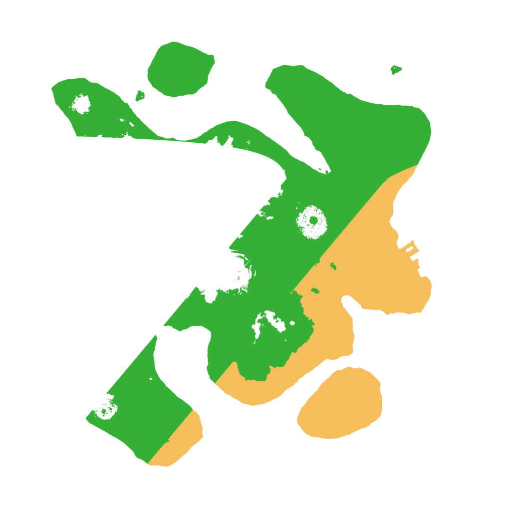 Biome Rust Map: Procedural Map, Size: 2500, Seed: 664850