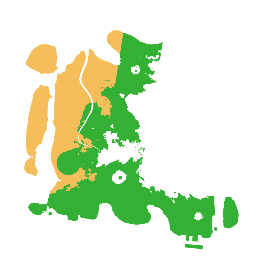 Biome Rust Map: Procedural Map, Size: 3000, Seed: 2421668