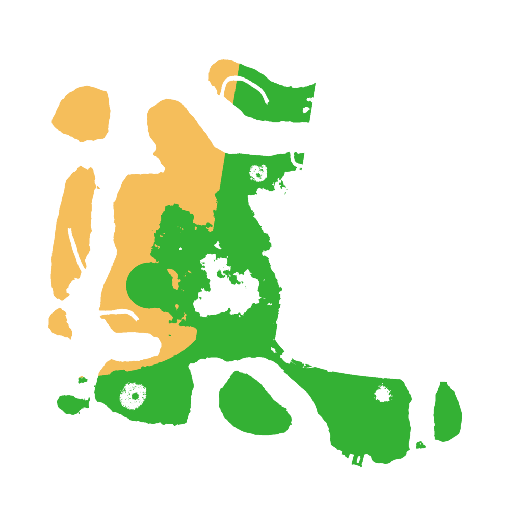 Biome Rust Map: Procedural Map, Size: 3000, Seed: 2421668