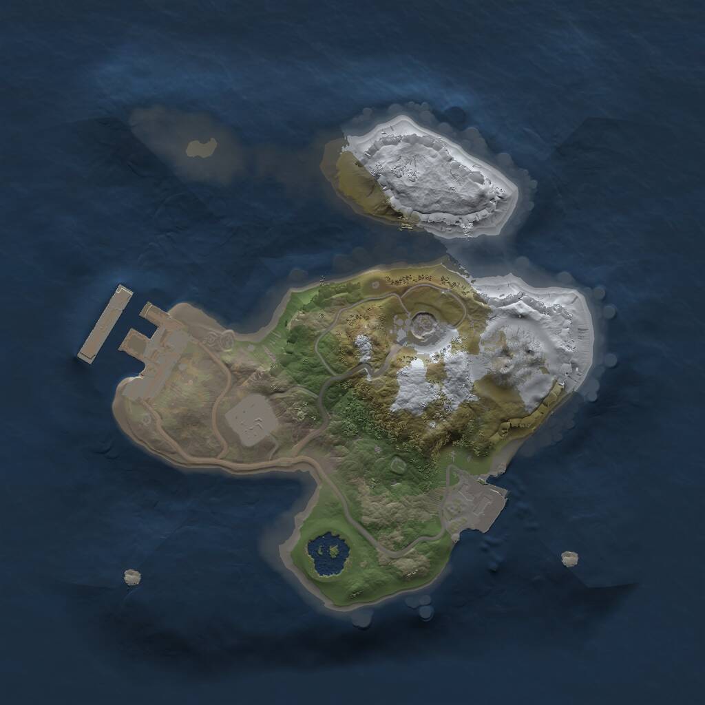 Rust Map: Procedural Map, Size: 1700, Seed: 23453, 3 Monuments