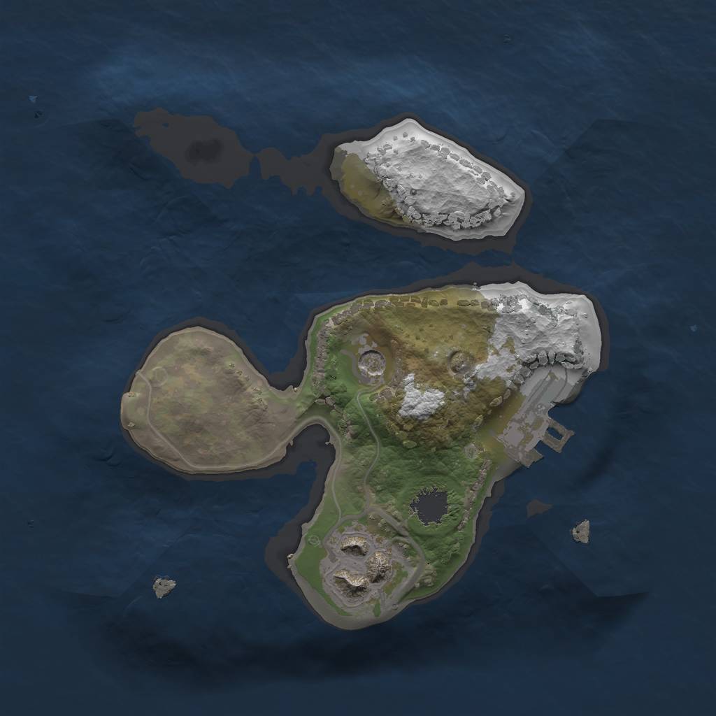 Rust Map: Procedural Map, Size: 1700, Seed: 23453, 5 Monuments