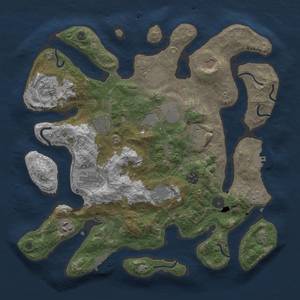 Thumbnail Rust Map: Procedural Map, Size: 3750, Seed: 1869411206, 16 Monuments