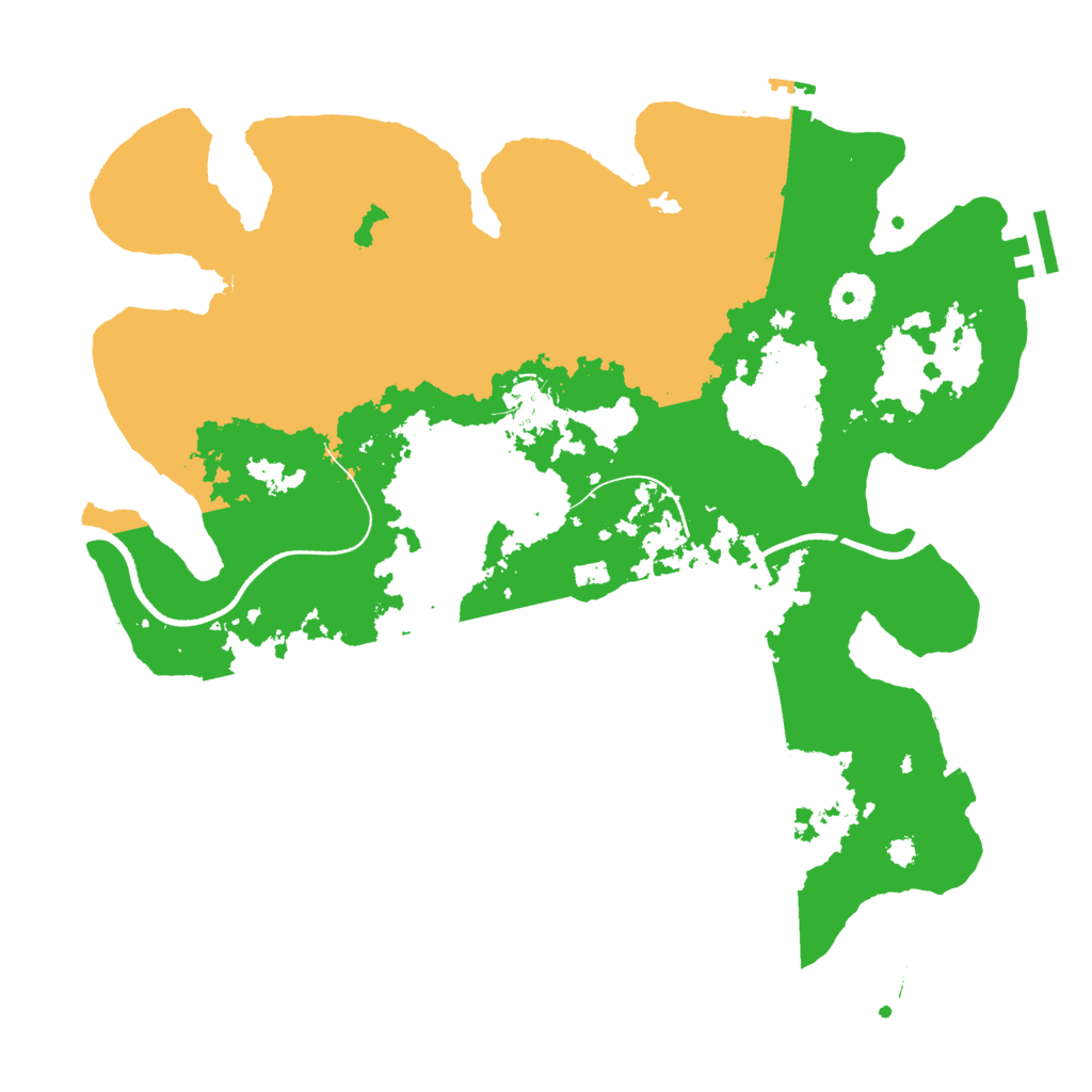 Biome Rust Map: Procedural Map, Size: 3500, Seed: 16284950