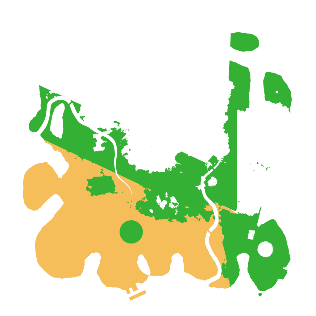 Biome Rust Map: Procedural Map, Size: 3600, Seed: 51316351
