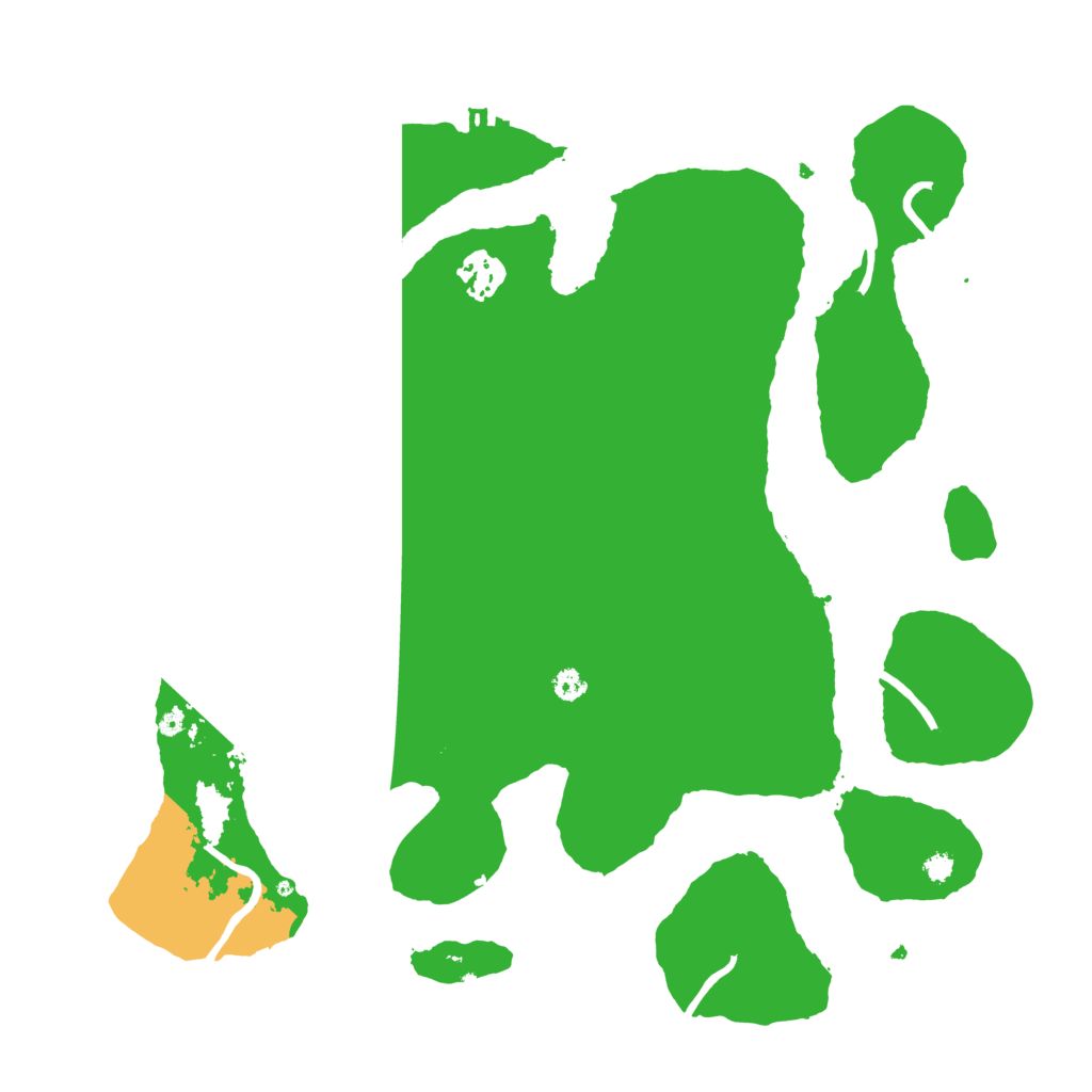 Biome Rust Map: Procedural Map, Size: 3500, Seed: 9173501