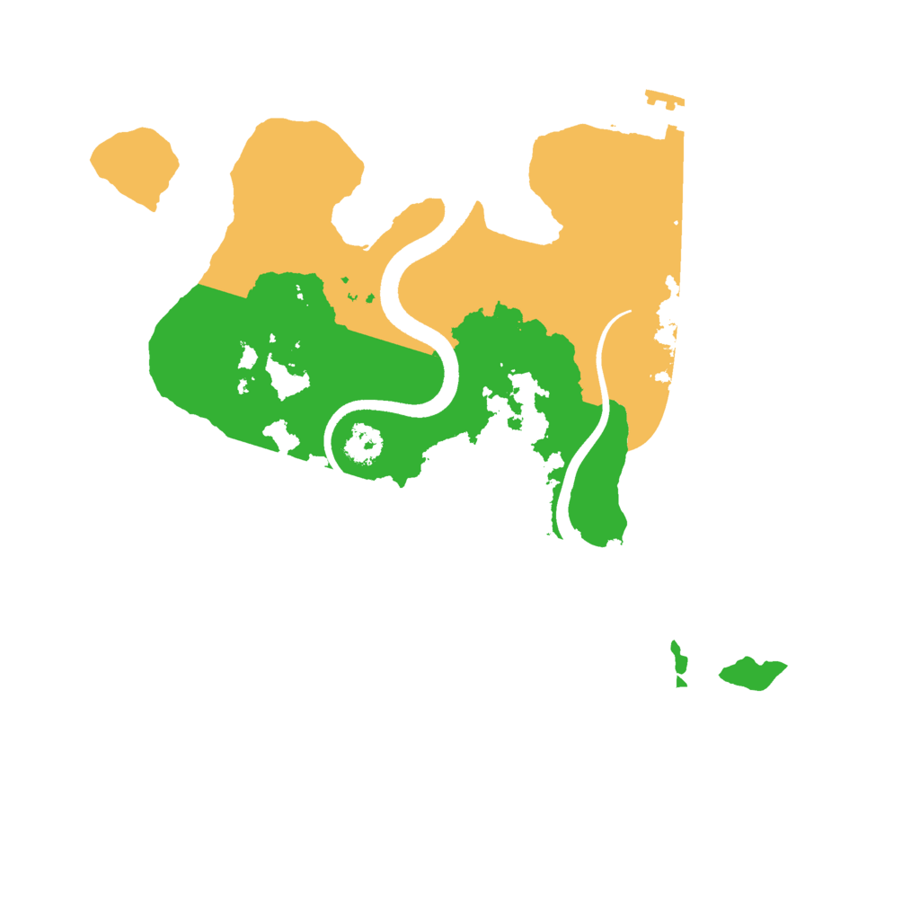 Biome Rust Map: Procedural Map, Size: 2500, Seed: 1198726491