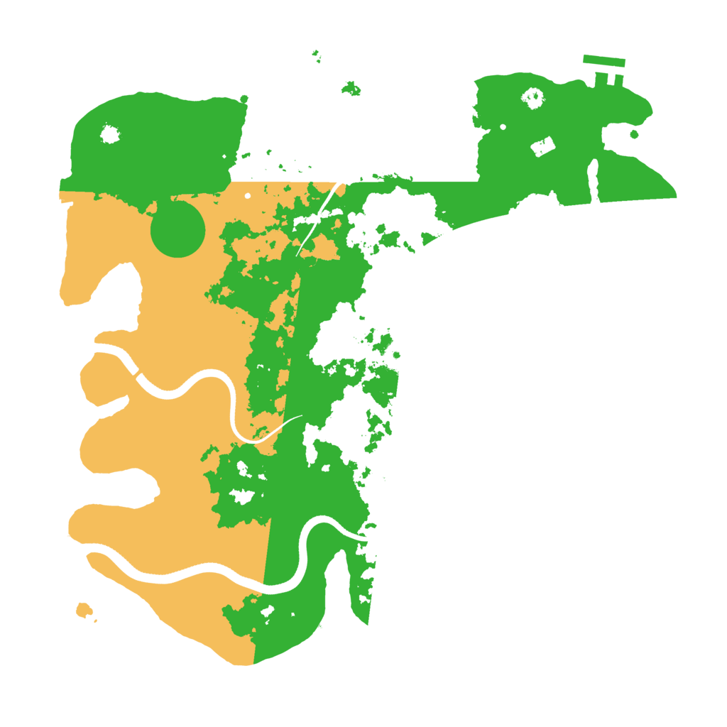Biome Rust Map: Procedural Map, Size: 3500, Seed: 200564