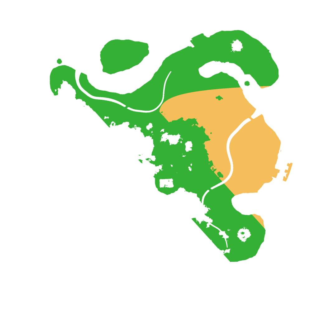 Biome Rust Map: Procedural Map, Size: 2500, Seed: 741577584