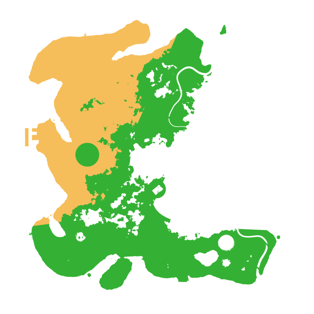 Biome Rust Map: Procedural Map, Size: 3500, Seed: 709223306
