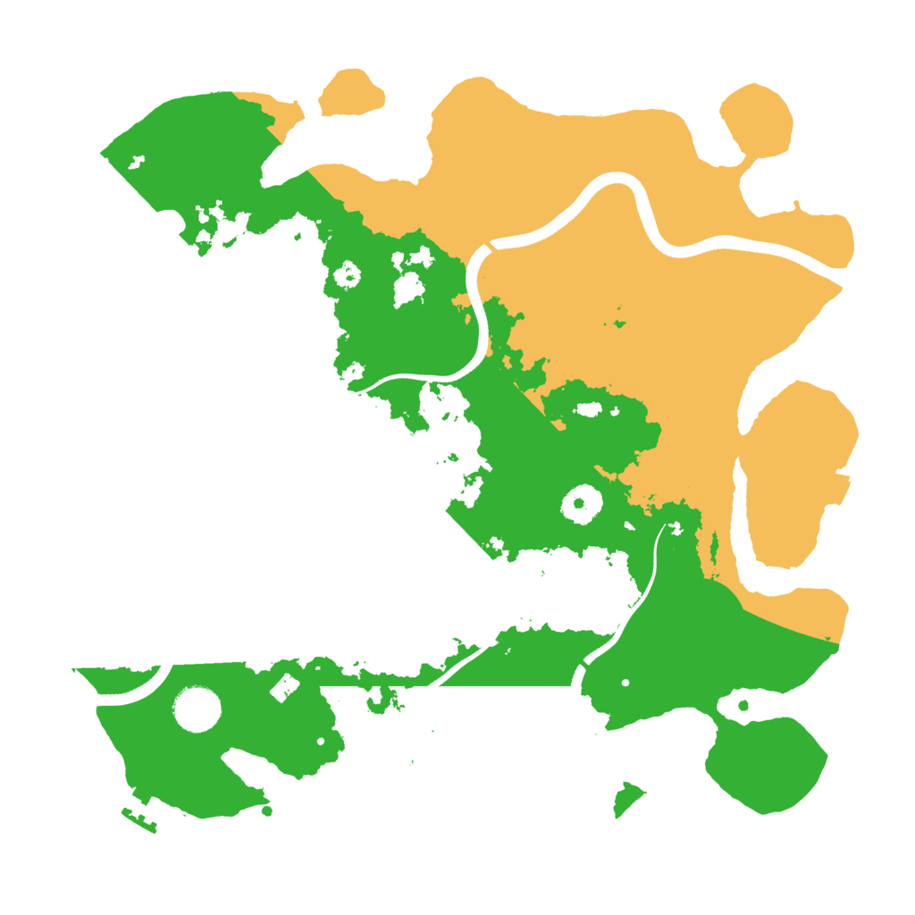 Biome Rust Map: Procedural Map, Size: 3500, Seed: 96384621