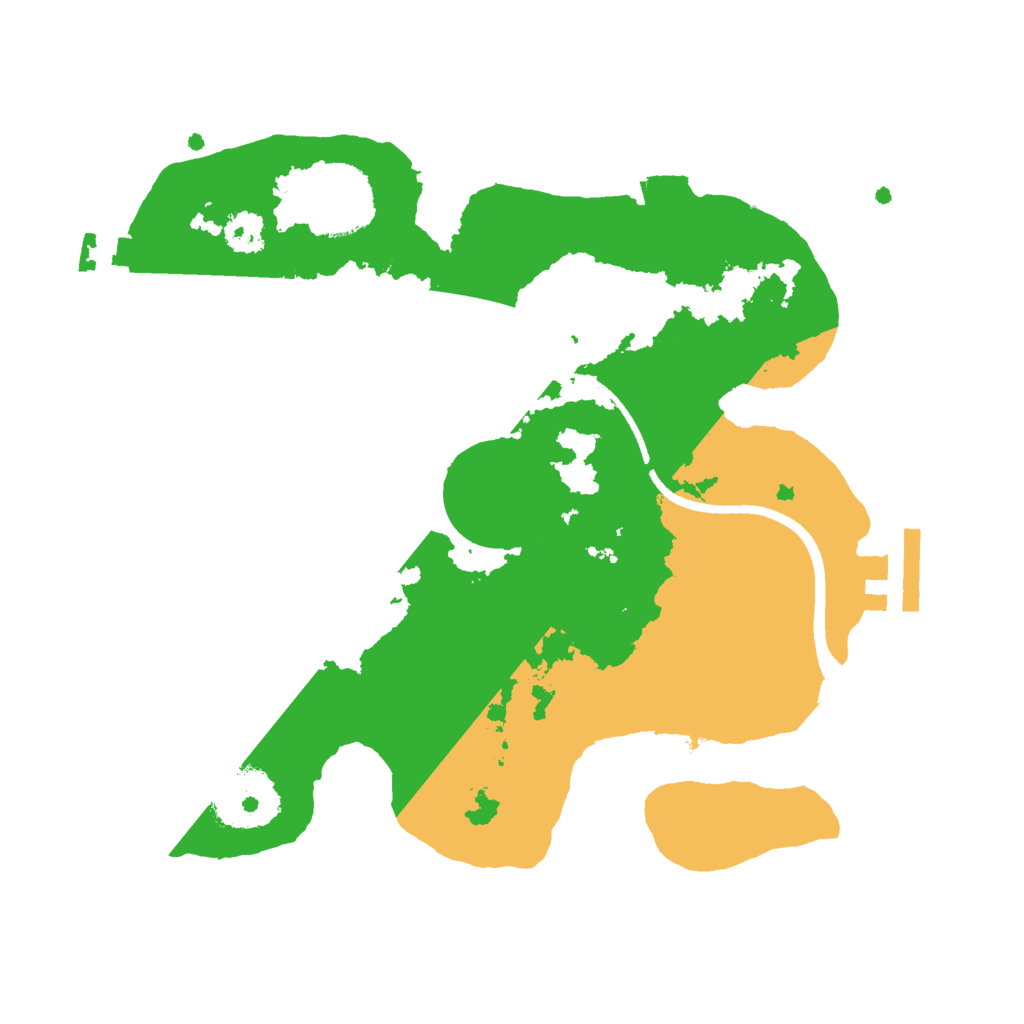 Biome Rust Map: Procedural Map, Size: 2500, Seed: 1097793519