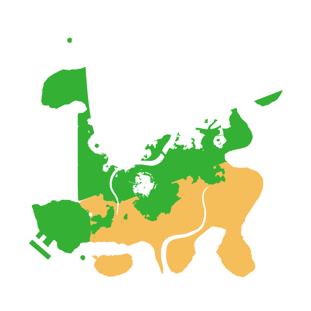 Biome Rust Map: Procedural Map, Size: 2500, Seed: 394996612
