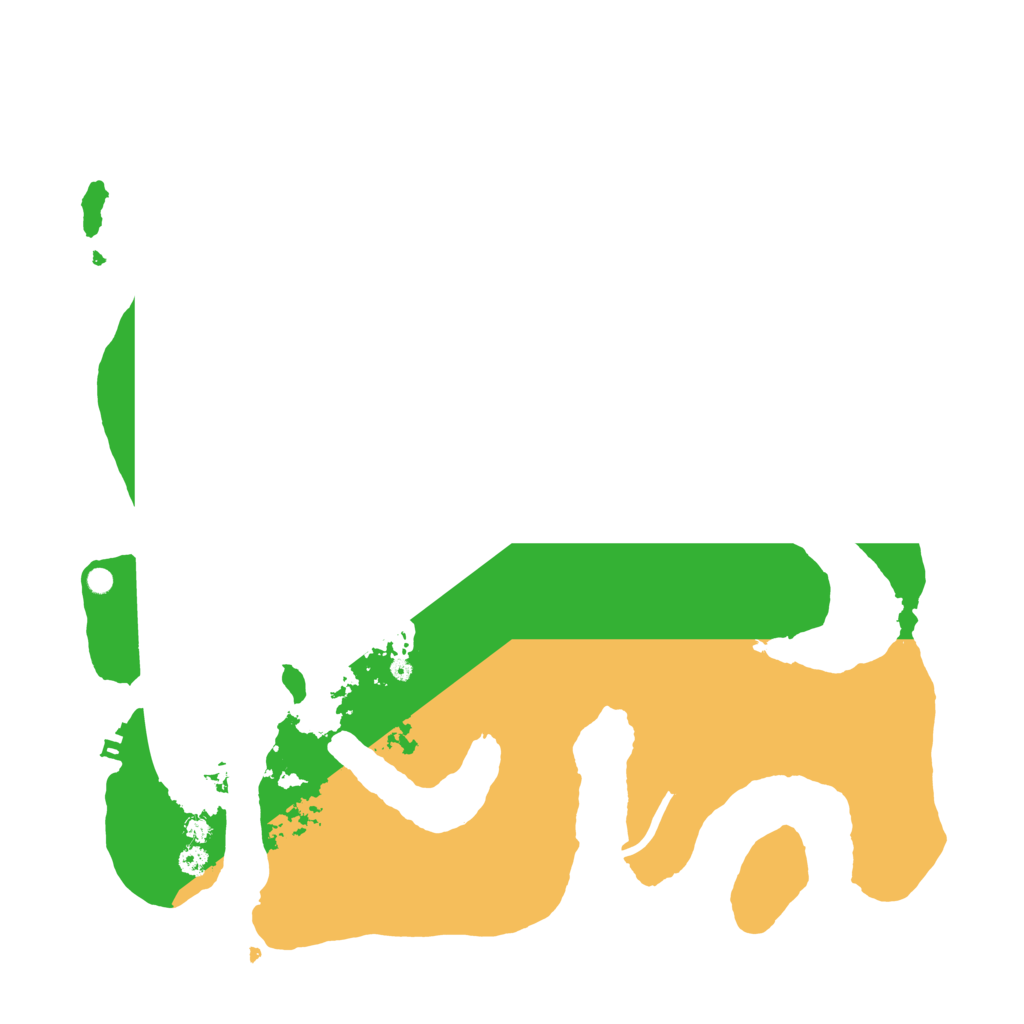 Biome Rust Map: Procedural Map, Size: 3500, Seed: 108652474