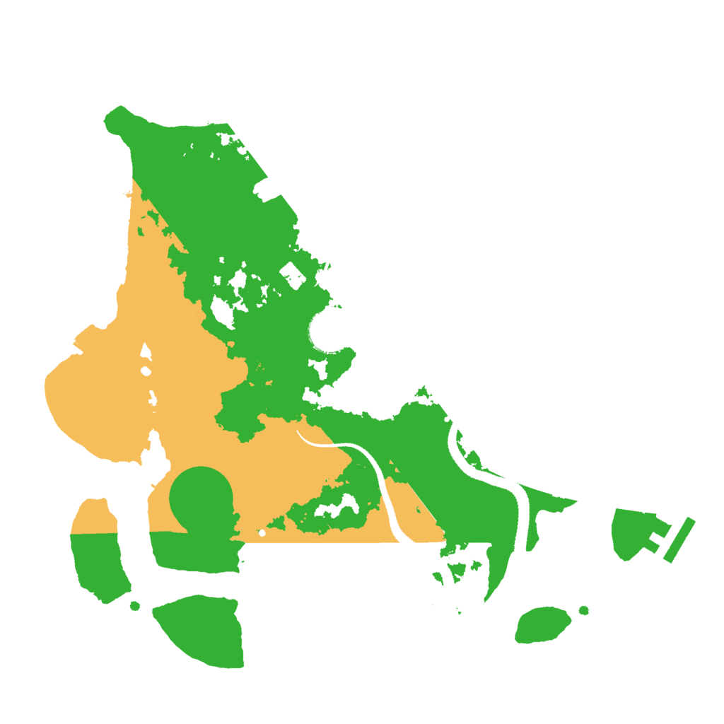 Biome Rust Map: Procedural Map, Size: 3000, Seed: 1797614419