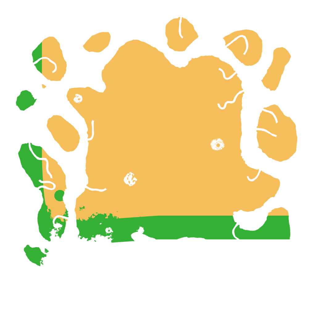 Biome Rust Map: Procedural Map, Size: 3700, Seed: 1192959432