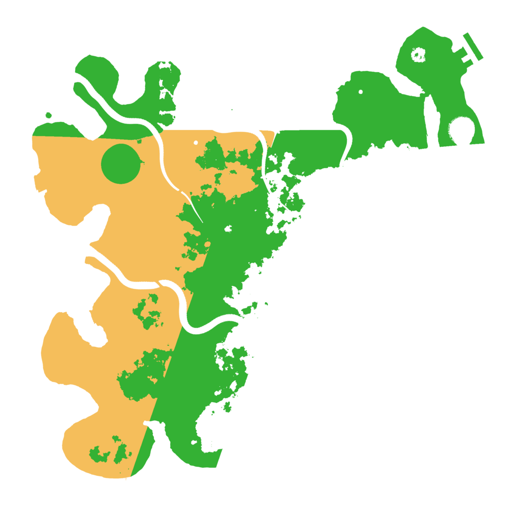 Biome Rust Map: Procedural Map, Size: 3500, Seed: 156976470