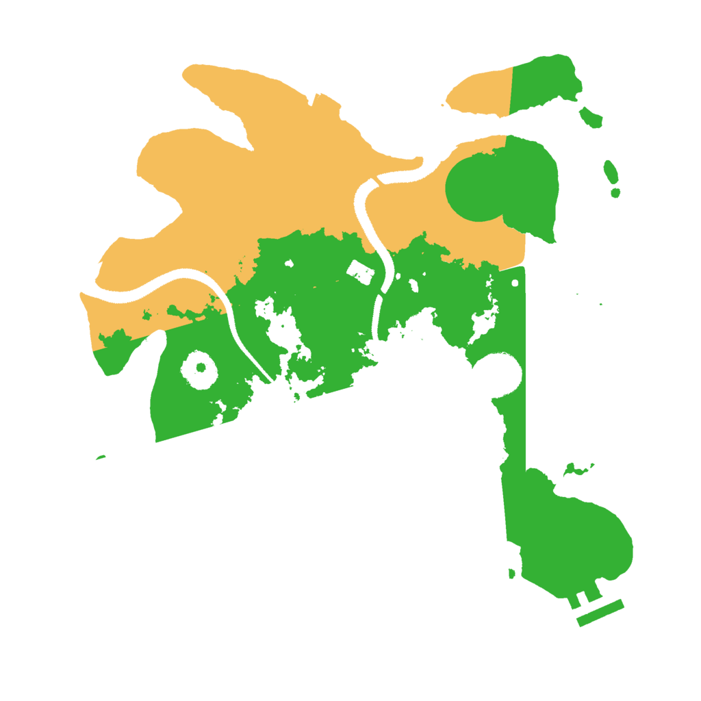 Biome Rust Map: Procedural Map, Size: 2900, Seed: 30607