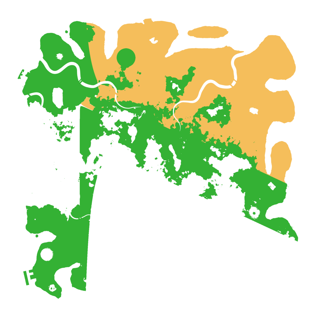 Biome Rust Map: Procedural Map, Size: 4500, Seed: 14183