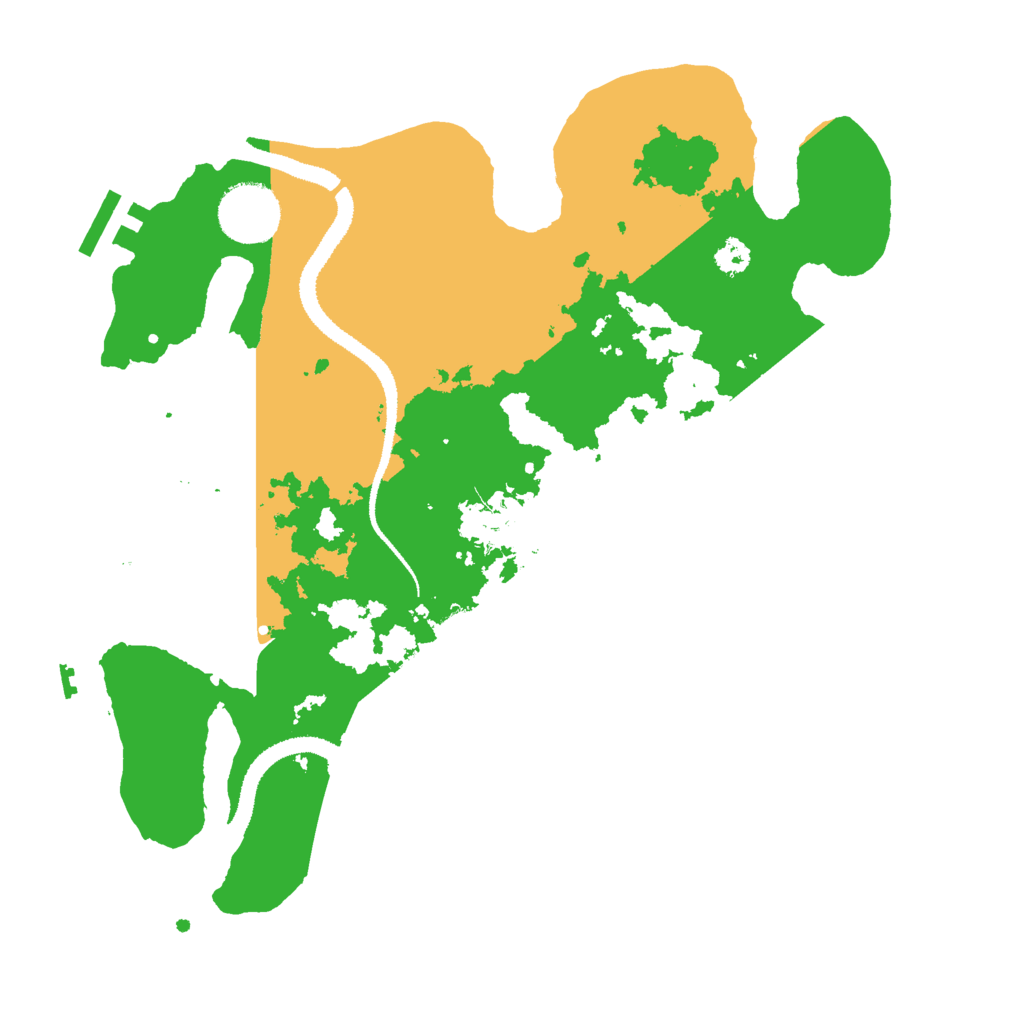 Biome Rust Map: Procedural Map, Size: 3000, Seed: 3021