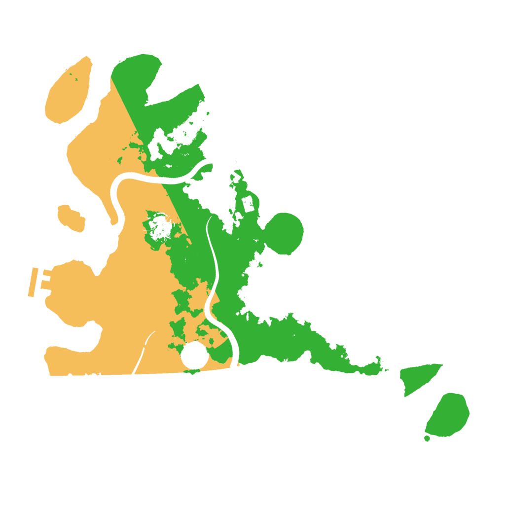 Biome Rust Map: Procedural Map, Size: 3500, Seed: 1251235