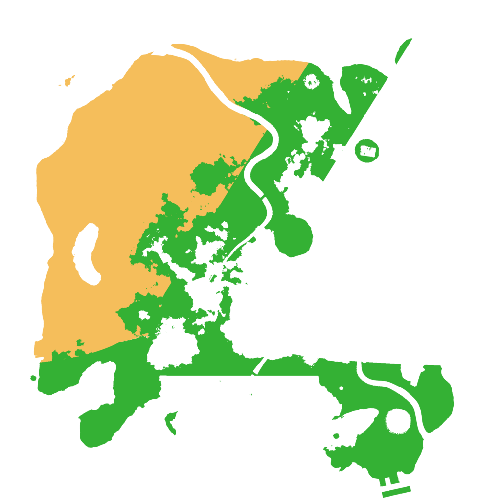 Biome Rust Map: Procedural Map, Size: 3500, Seed: 352714