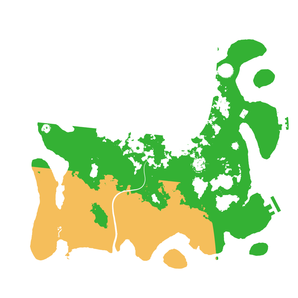 Biome Rust Map: Procedural Map, Size: 3600, Seed: 629929