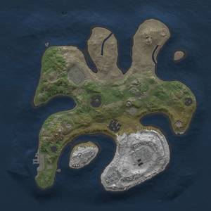 Thumbnail Rust Map: Procedural Map, Size: 2600, Seed: 48419, 9 Monuments