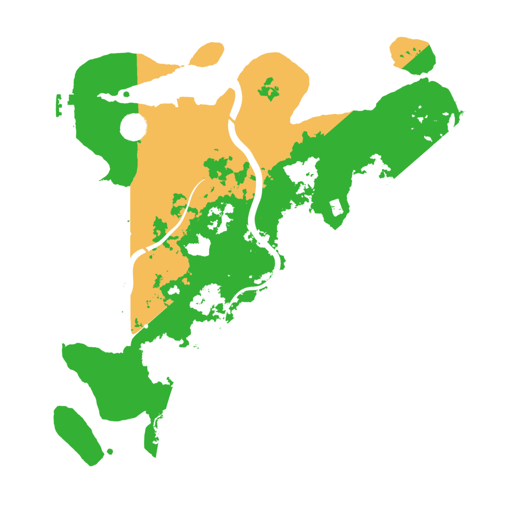 Biome Rust Map: Procedural Map, Size: 3500, Seed: 855086824
