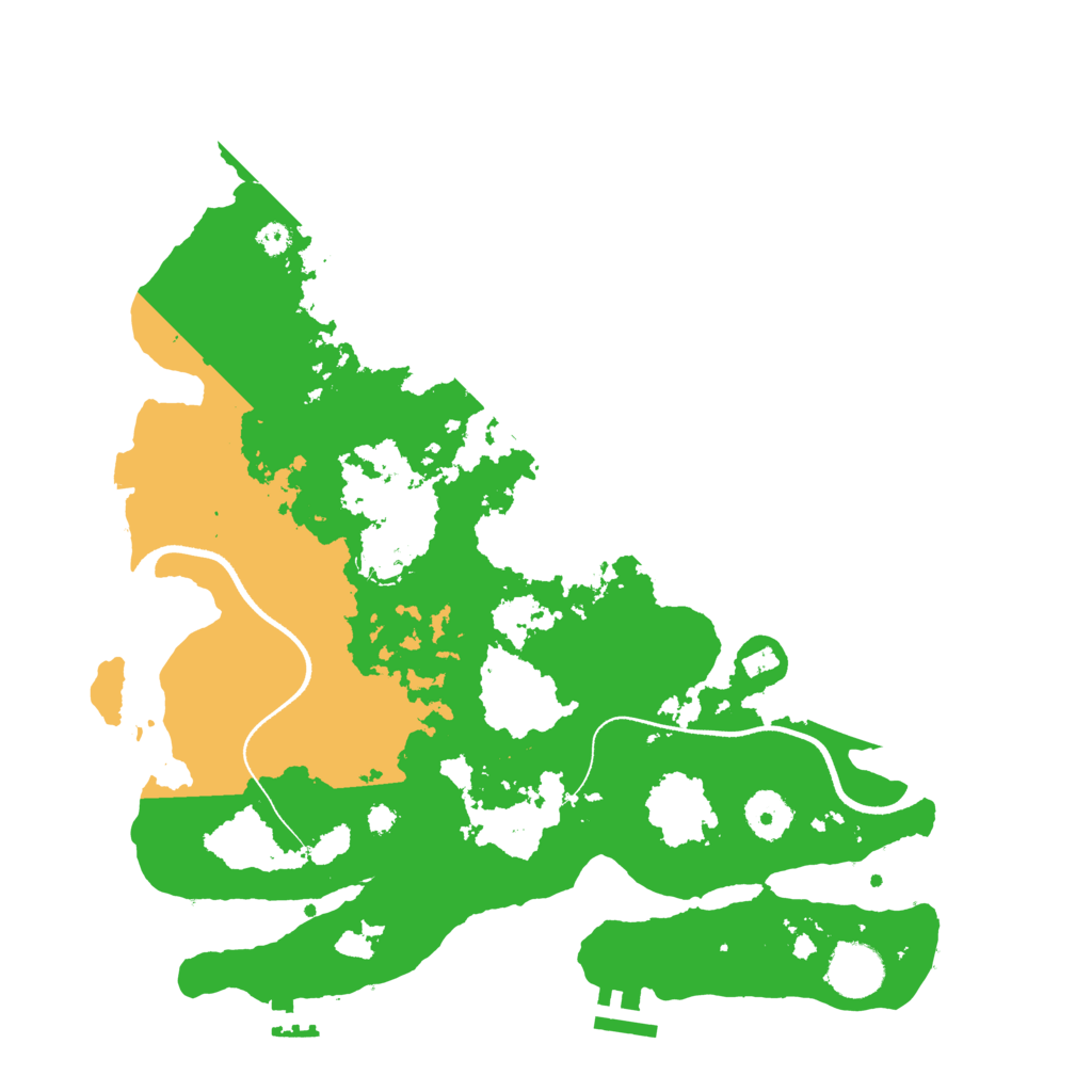 Biome Rust Map: Procedural Map, Size: 3500, Seed: 830965