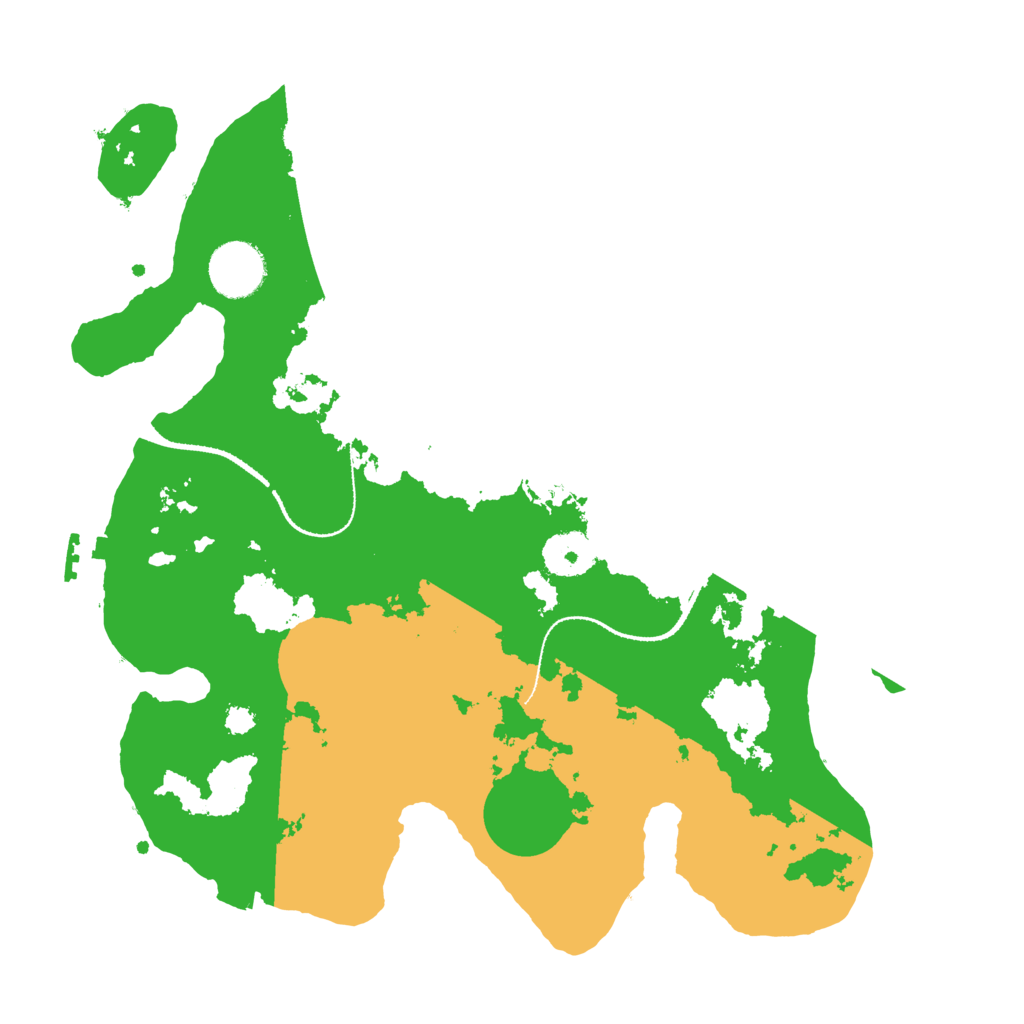 Biome Rust Map: Procedural Map, Size: 3200, Seed: 845