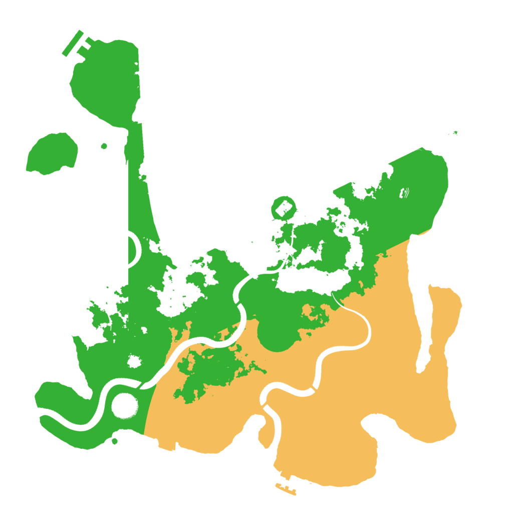 Biome Rust Map: Procedural Map, Size: 3500, Seed: 1211168077