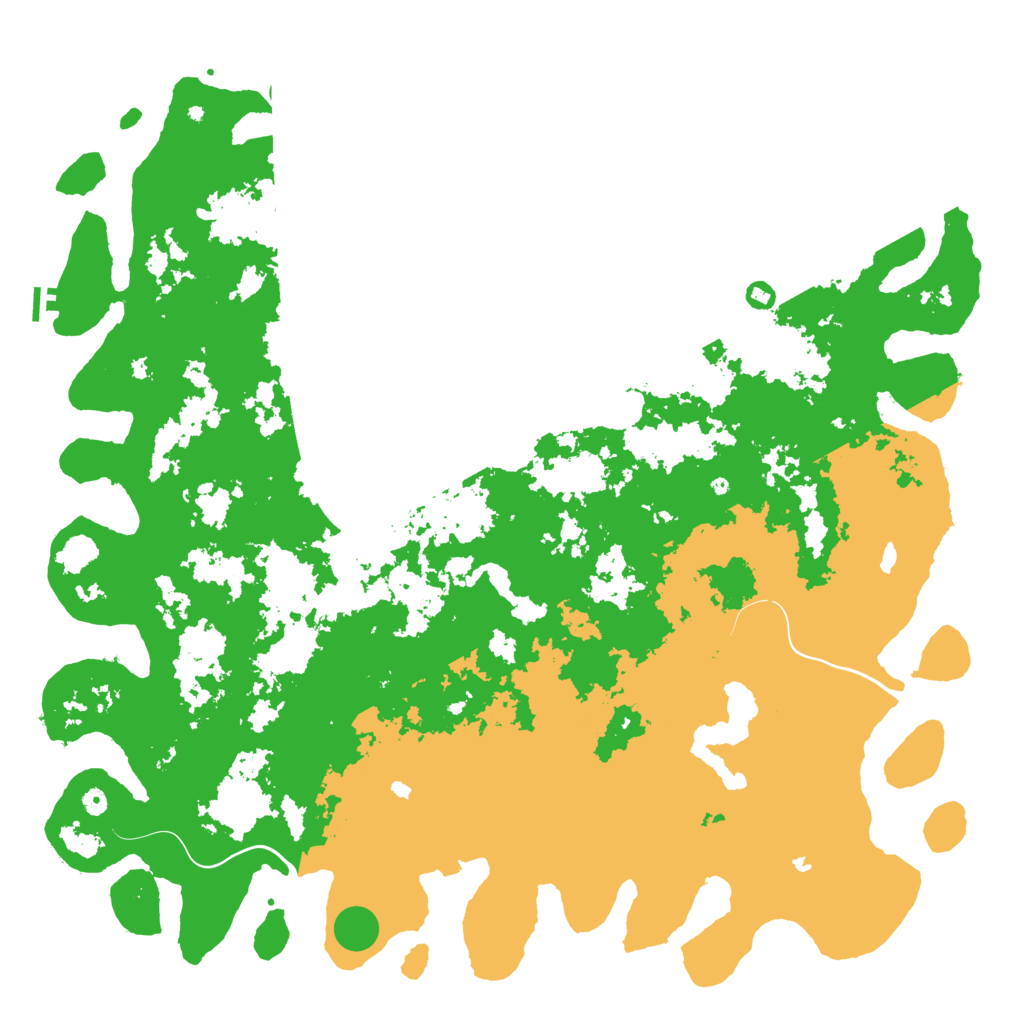 Biome Rust Map: Procedural Map, Size: 6000, Seed: 65214