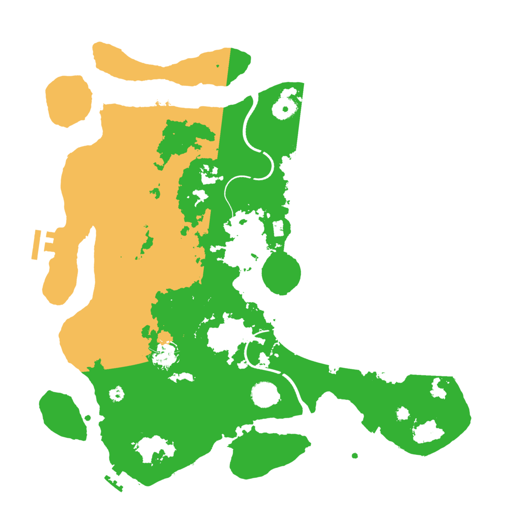 Biome Rust Map: Procedural Map, Size: 3500, Seed: 1234454333