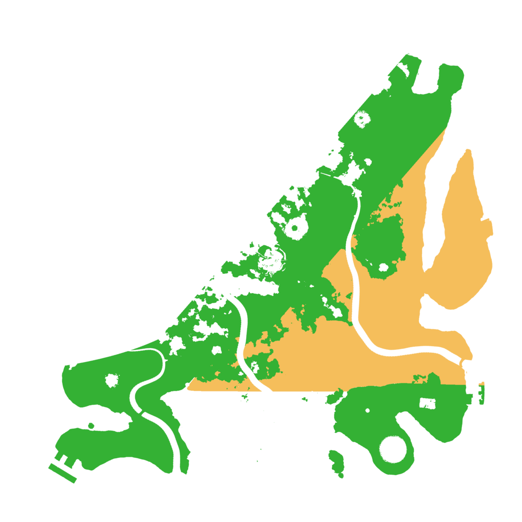 Biome Rust Map: Procedural Map, Size: 3500, Seed: 1220101