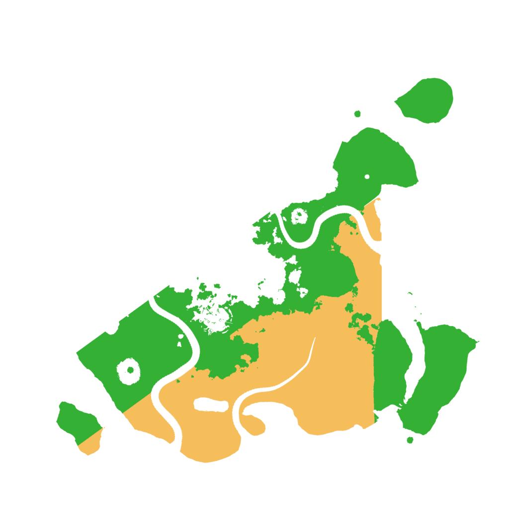 Biome Rust Map: Procedural Map, Size: 3100, Seed: 55599996