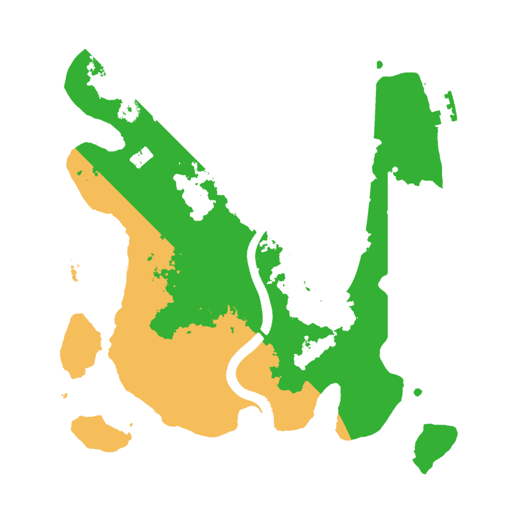 Biome Rust Map: Procedural Map, Size: 2600, Seed: 20356198