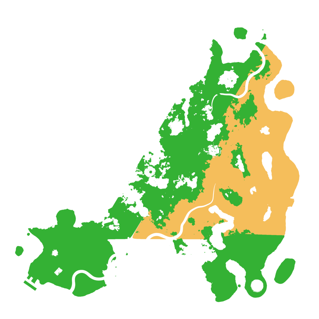 Biome Rust Map: Procedural Map, Size: 4500, Seed: 30207