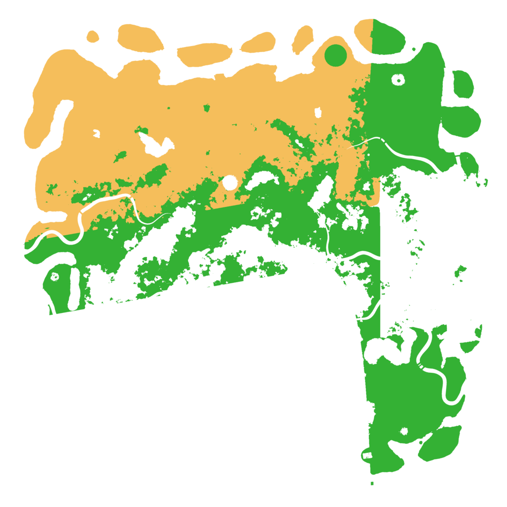 Biome Rust Map: Procedural Map, Size: 6000, Seed: 4592